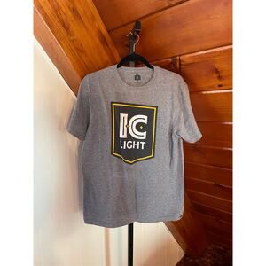Rally House Pittsburgh IC Light Beer Grey Short Sleeve T-shirt sz M
